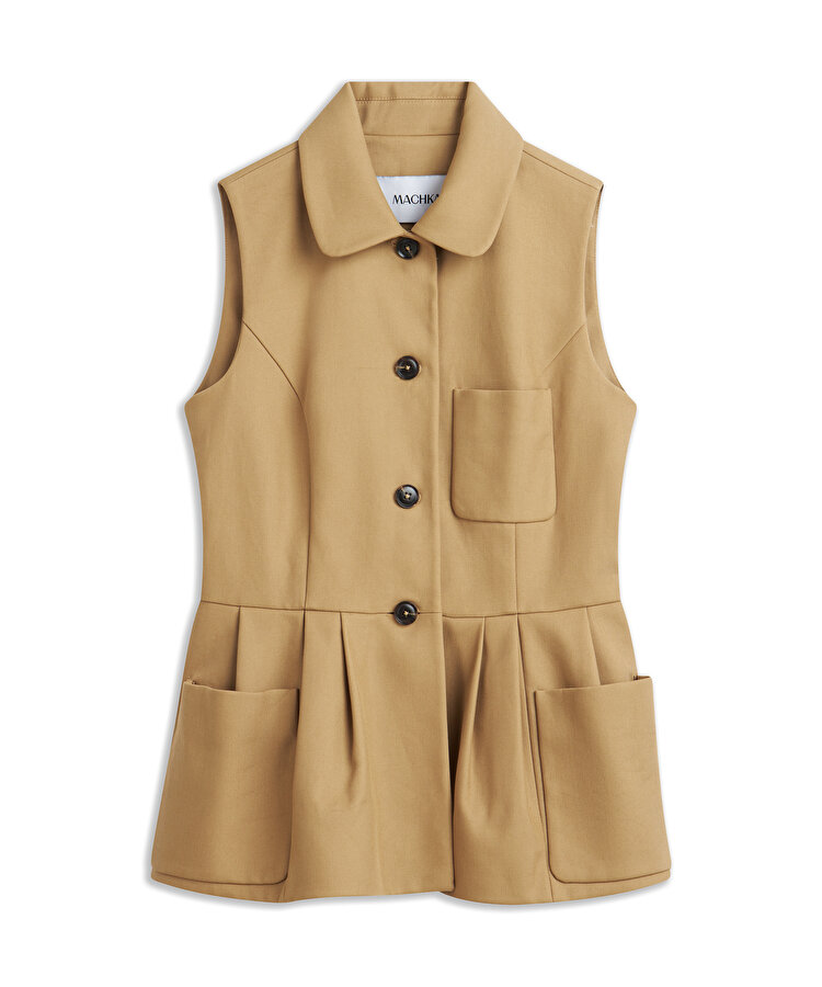 PİLELİ PEPLUM YELEK