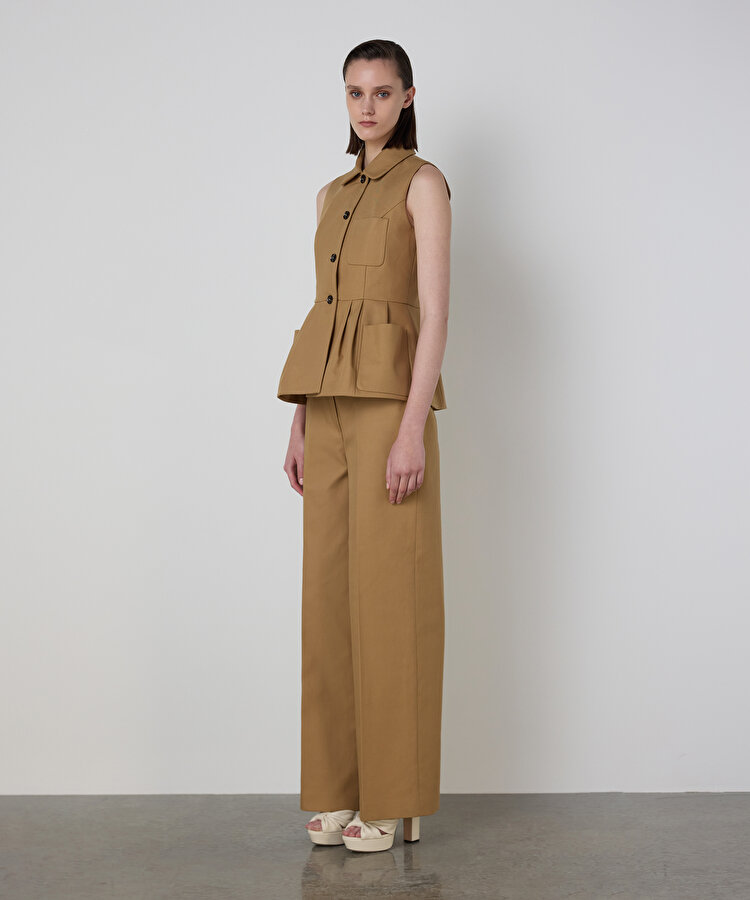 PİLELİ PEPLUM YELEK