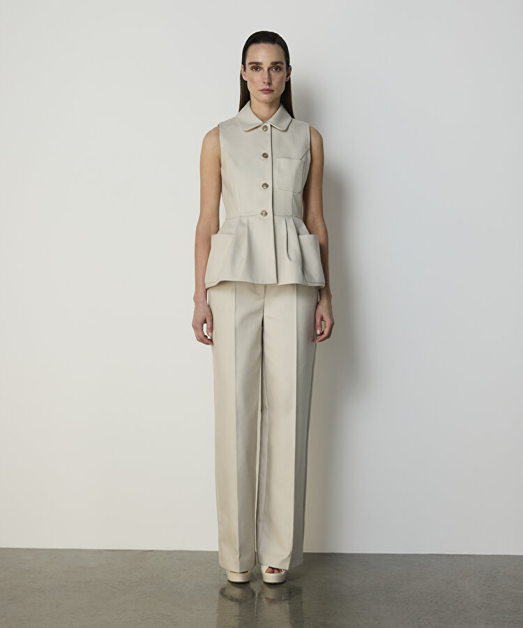 PİLELİ PEPLUM YELEK