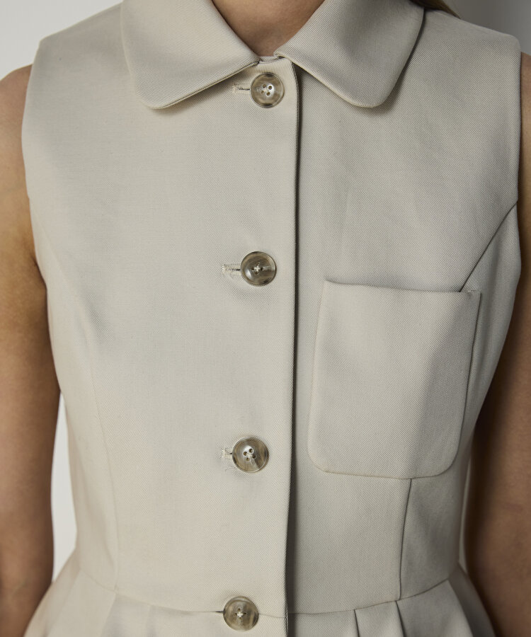 PİLELİ PEPLUM YELEK