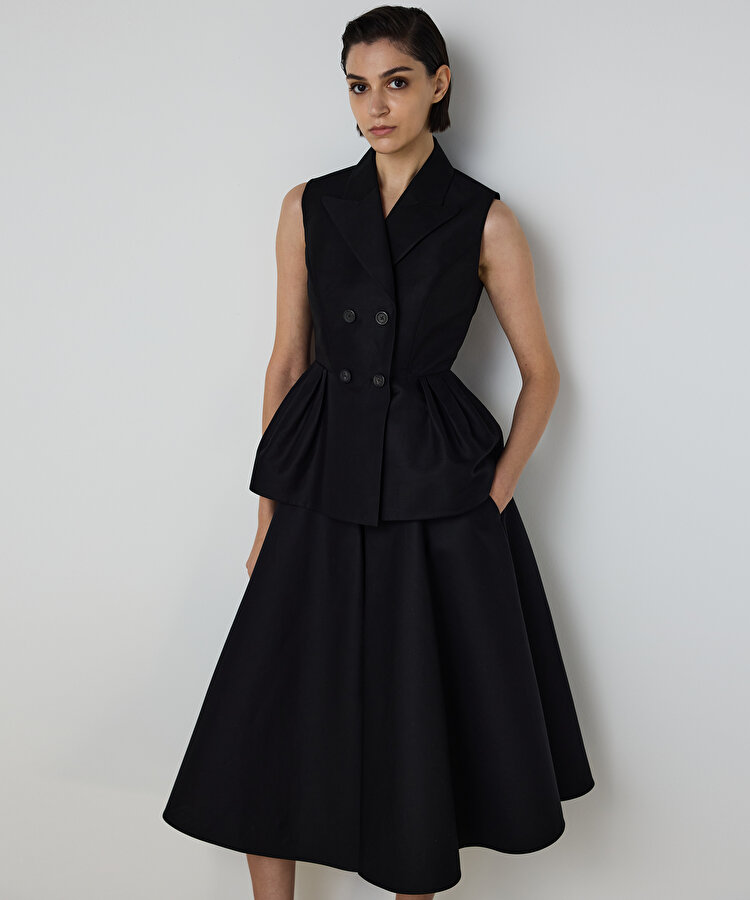 PİLELİ PEPLUM YELEK