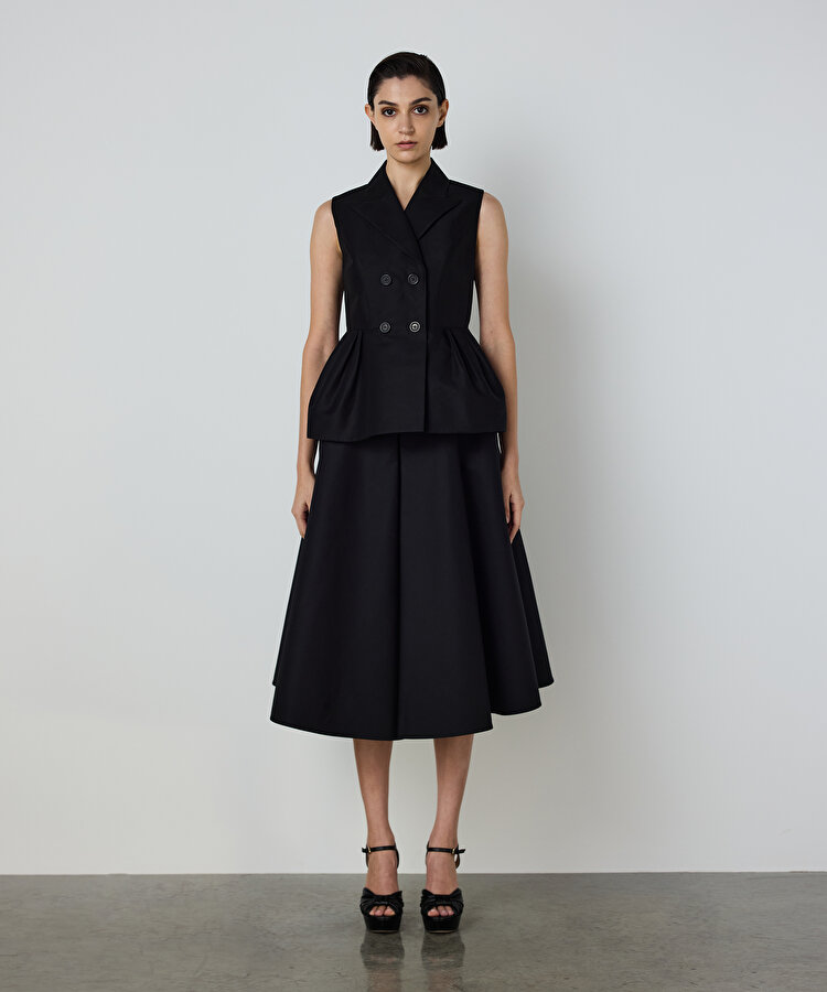 PİLELİ PEPLUM YELEK