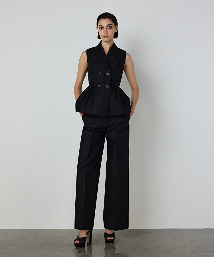 PİLELİ PEPLUM YELEK