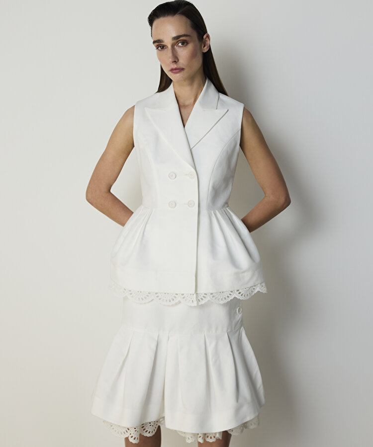 FİSTO GARNİLİ PEPLUM YELEK