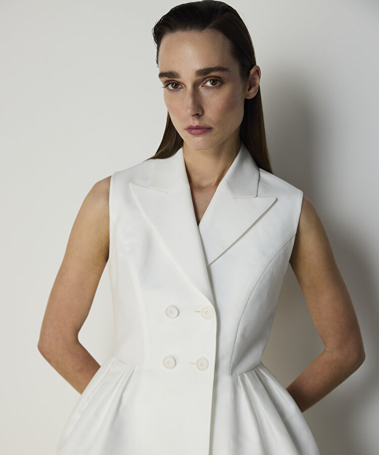 FİSTO GARNİLİ PEPLUM YELEK