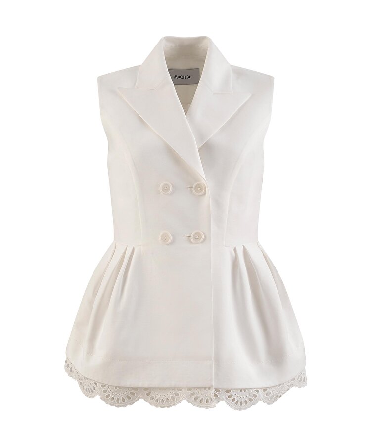 FİSTO GARNİLİ PEPLUM YELEK