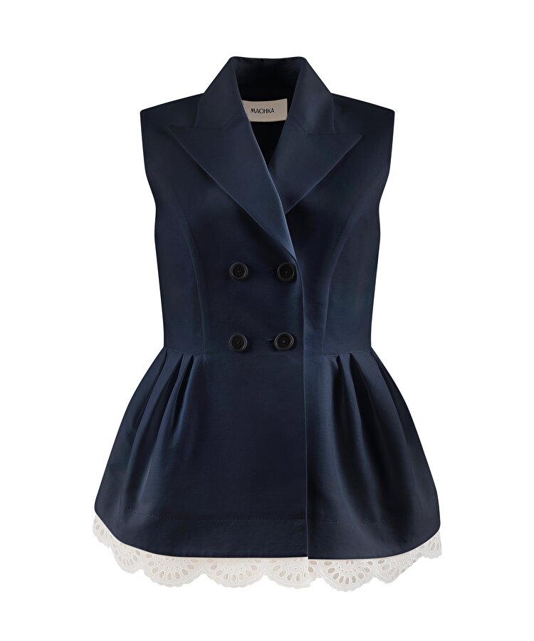 FİSTO GARNİLİ PEPLUM YELEK