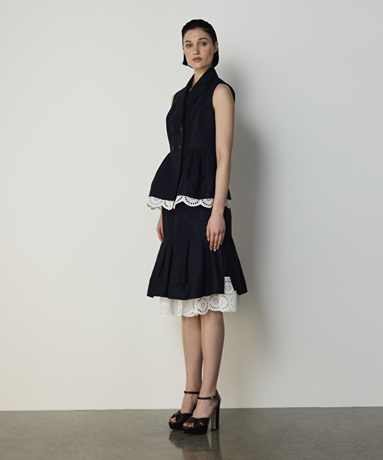 FİSTO GARNİLİ PEPLUM YELEK