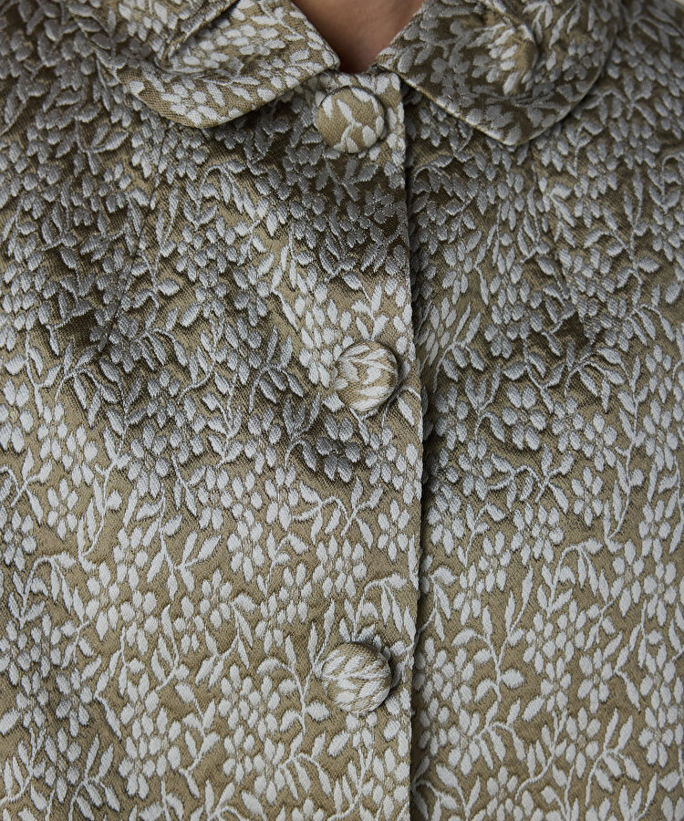 ÇİÇEK JAKARLI KAP 