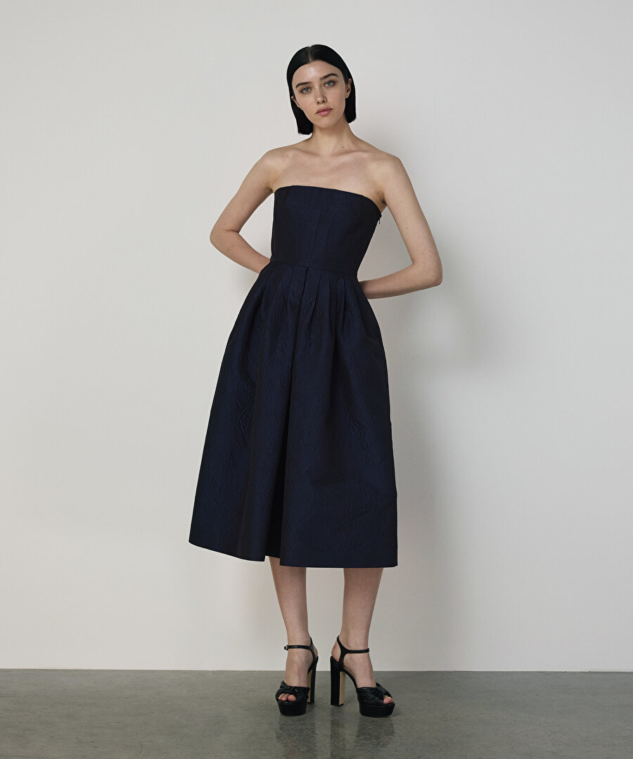 BROKAR STRAPLEZ ELBİSE