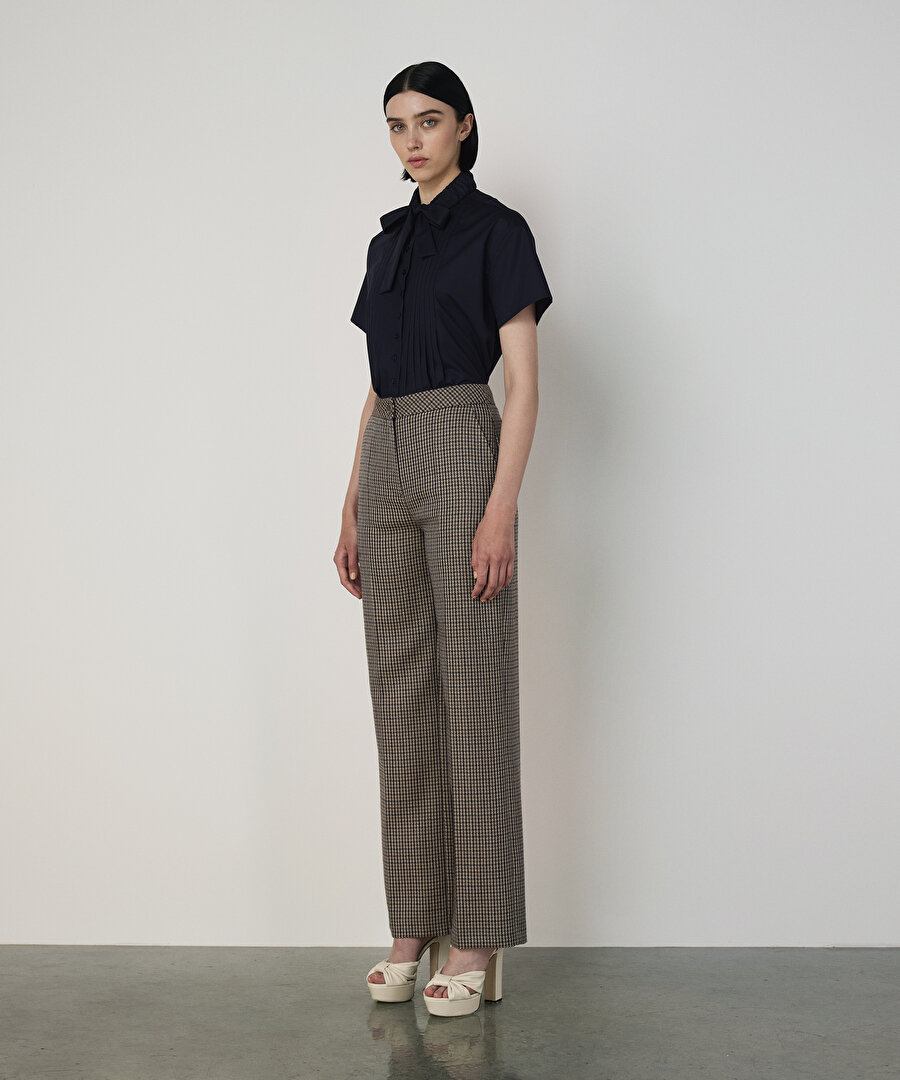 KAZAYAĞI DESEN YÜN PANTOLON