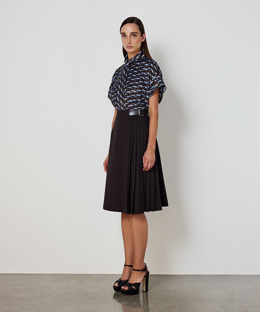 ASİMETRİK PİLELİ MİDİ ETEK