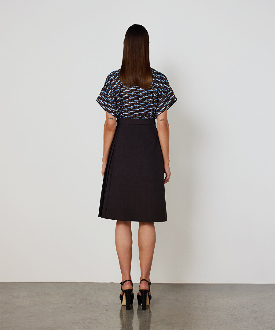 ASİMETRİK PİLELİ MİDİ ETEK