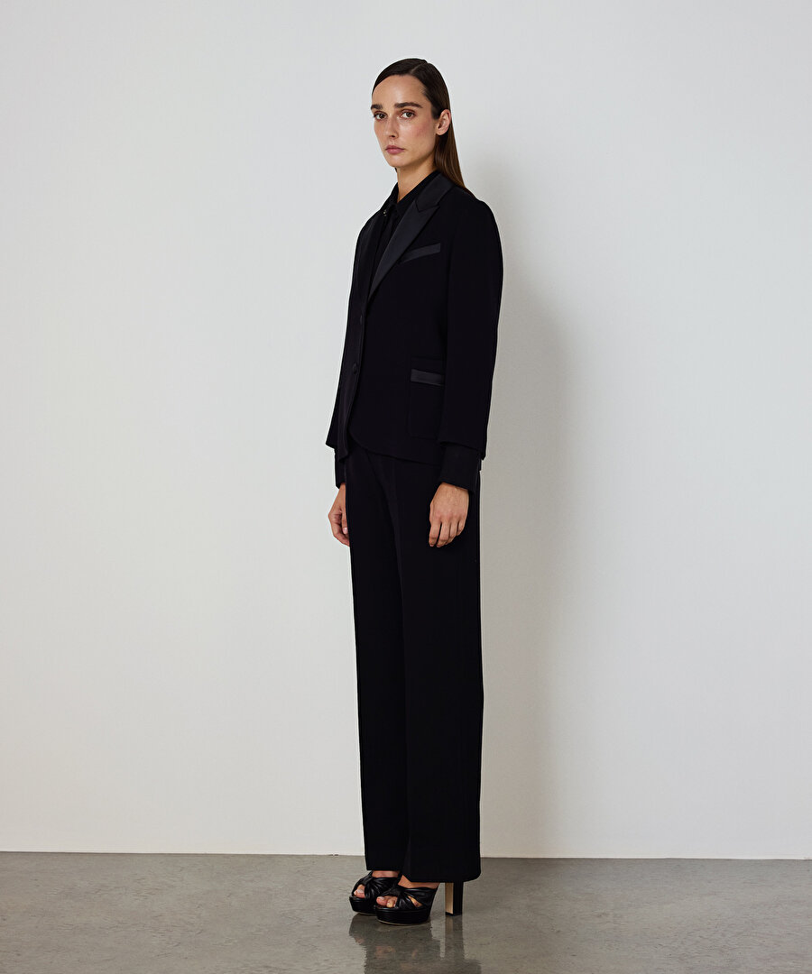 SATEN VE YÜN MIX BLAZER