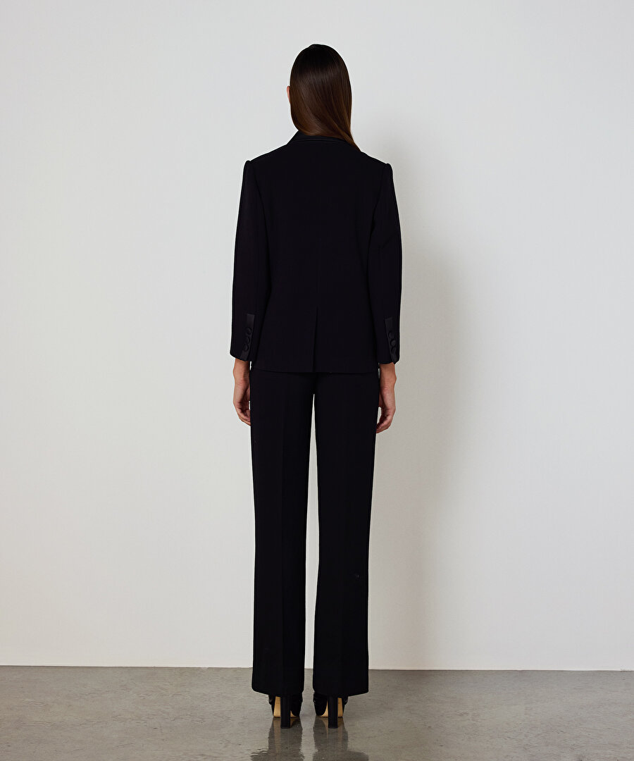 SATEN VE YÜN MIX BLAZER