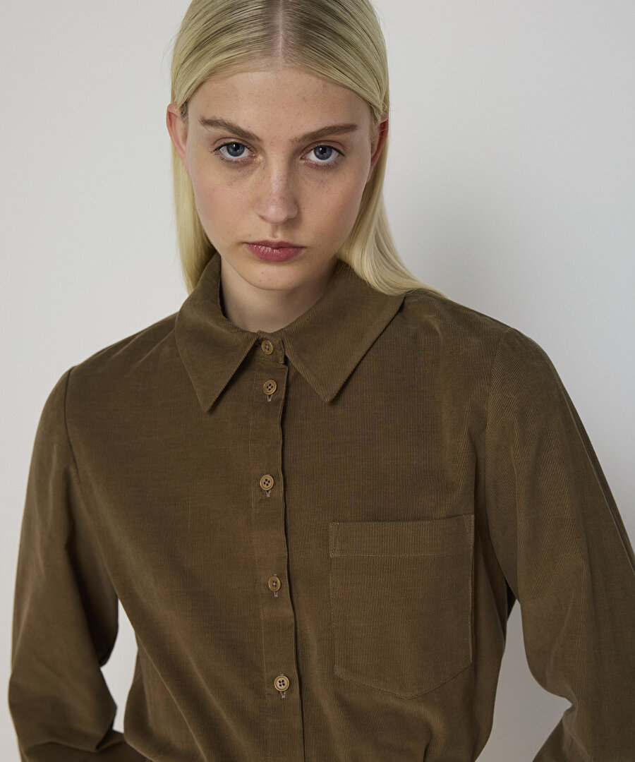 BASIC KADİFE GÖMLEK