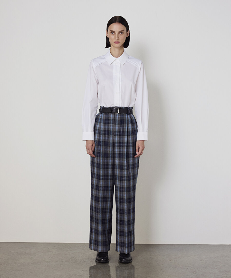 NERVÜRLÜ POPLİN GÖMLEK