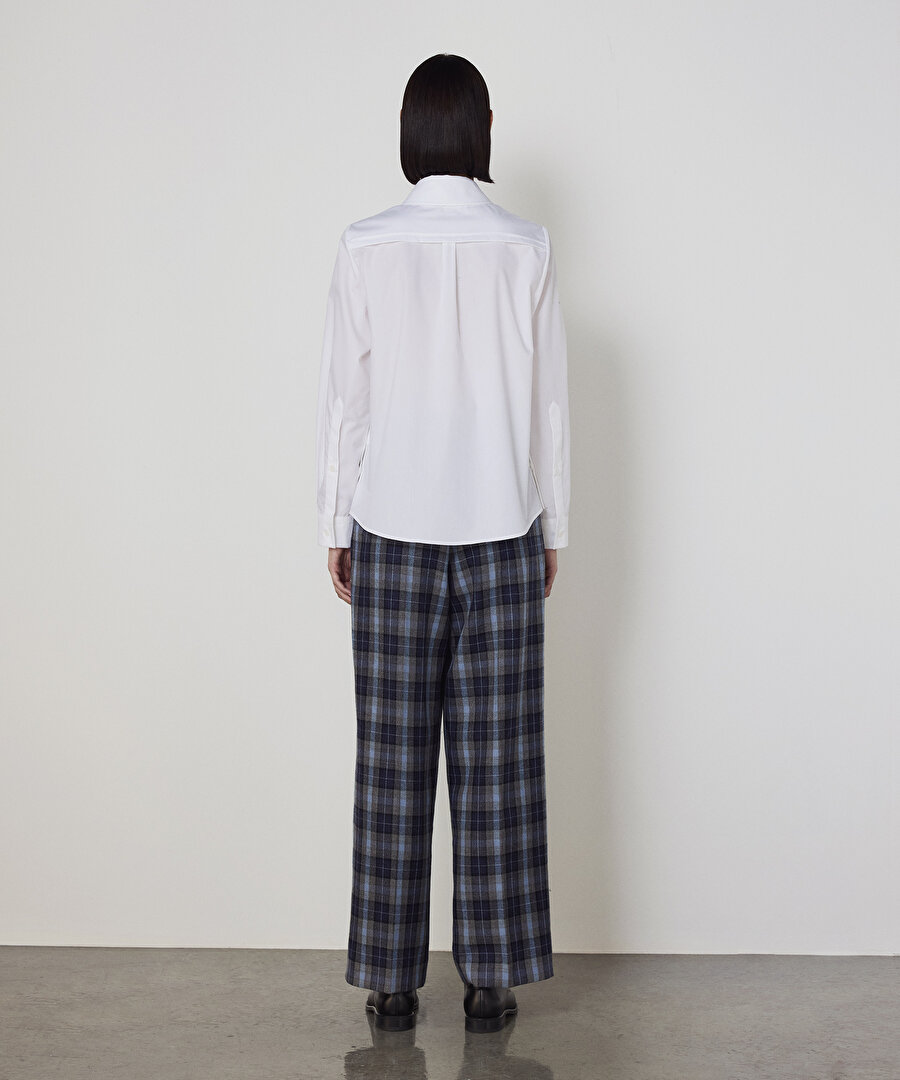 NERVÜRLÜ POPLİN GÖMLEK