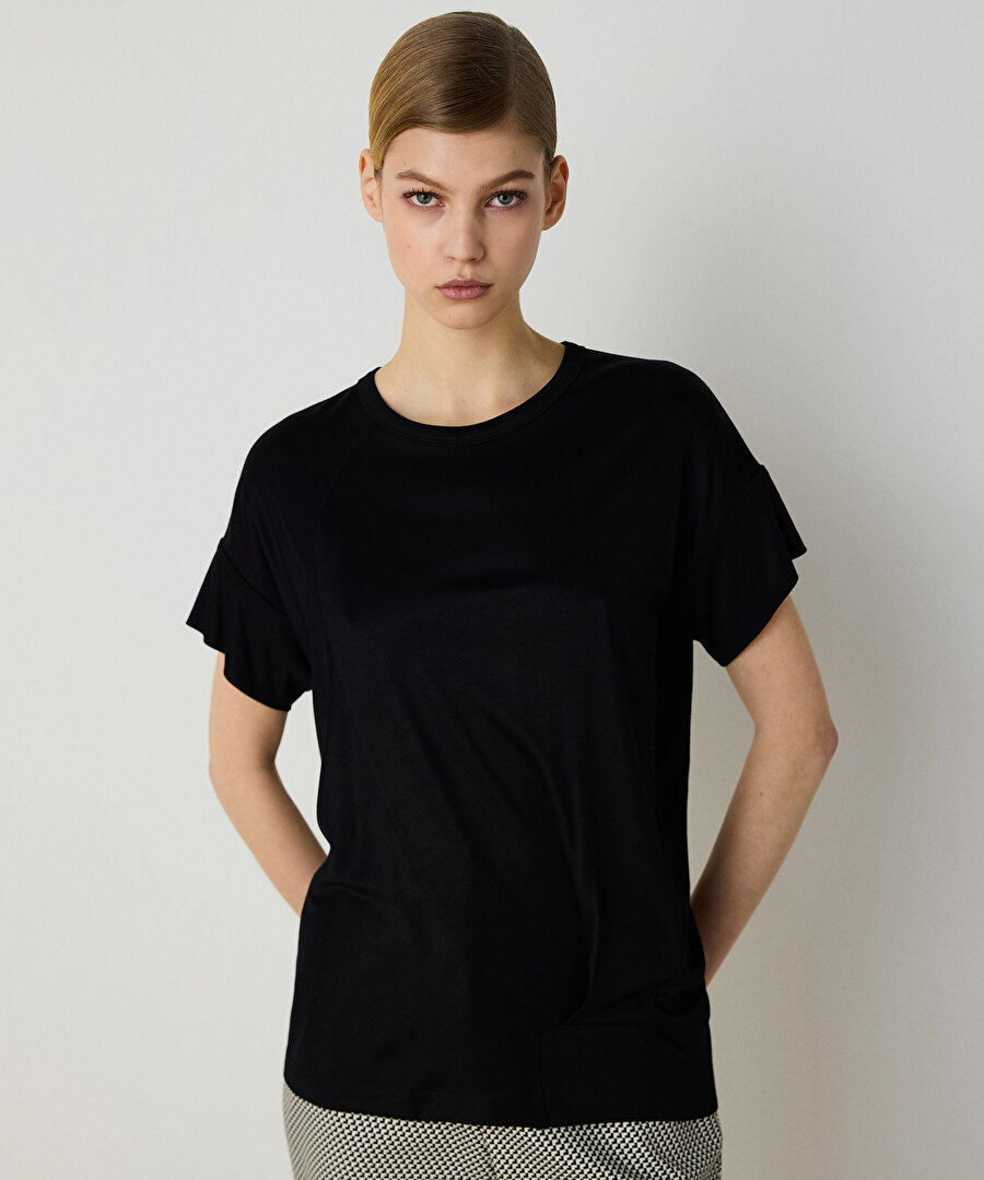 Drapeli bisiklet yaka tişört