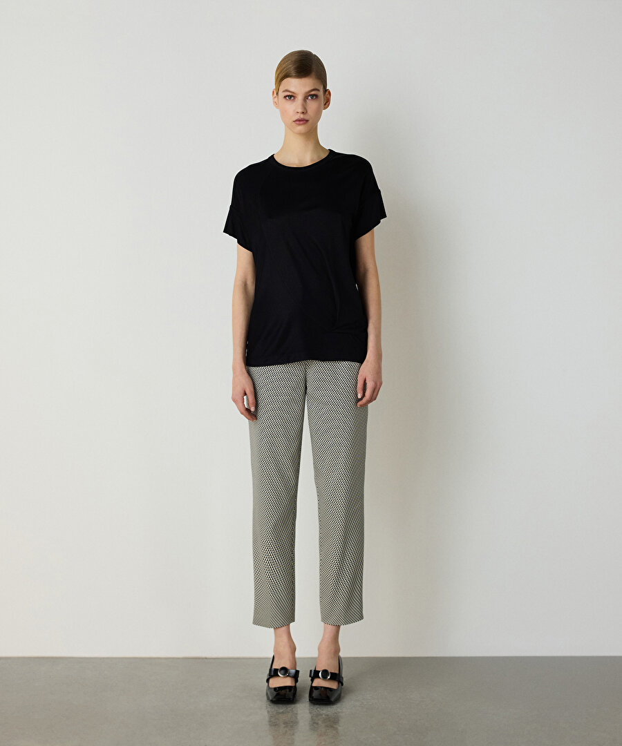 Drapeli bisiklet yaka tişört