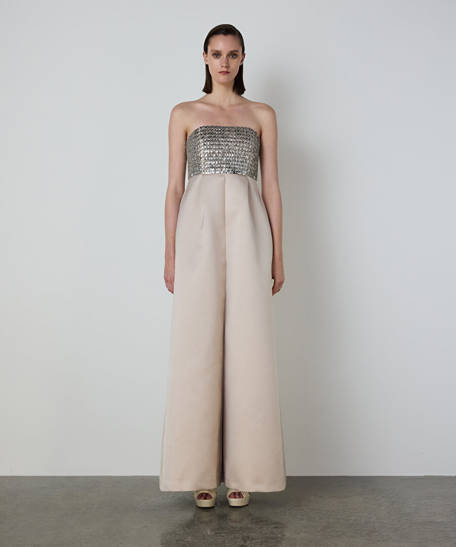 PAYETLİ PİLİKAŞELİ ELBİSE