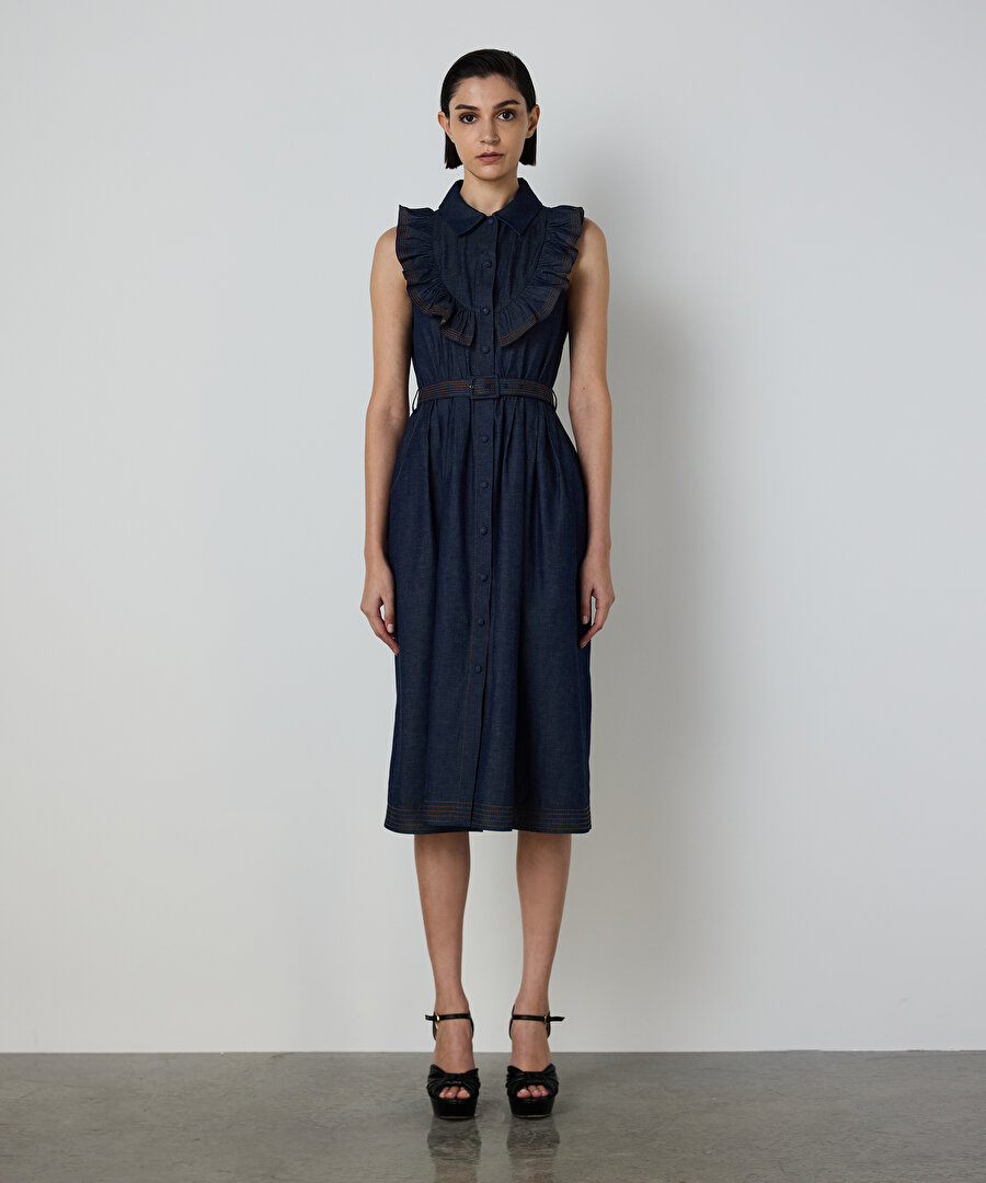 CHAMBRAY GÖMLEK ELBİSE 