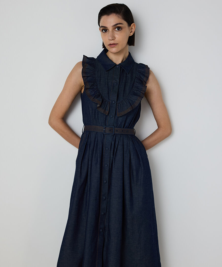 CHAMBRAY GÖMLEK ELBİSE 