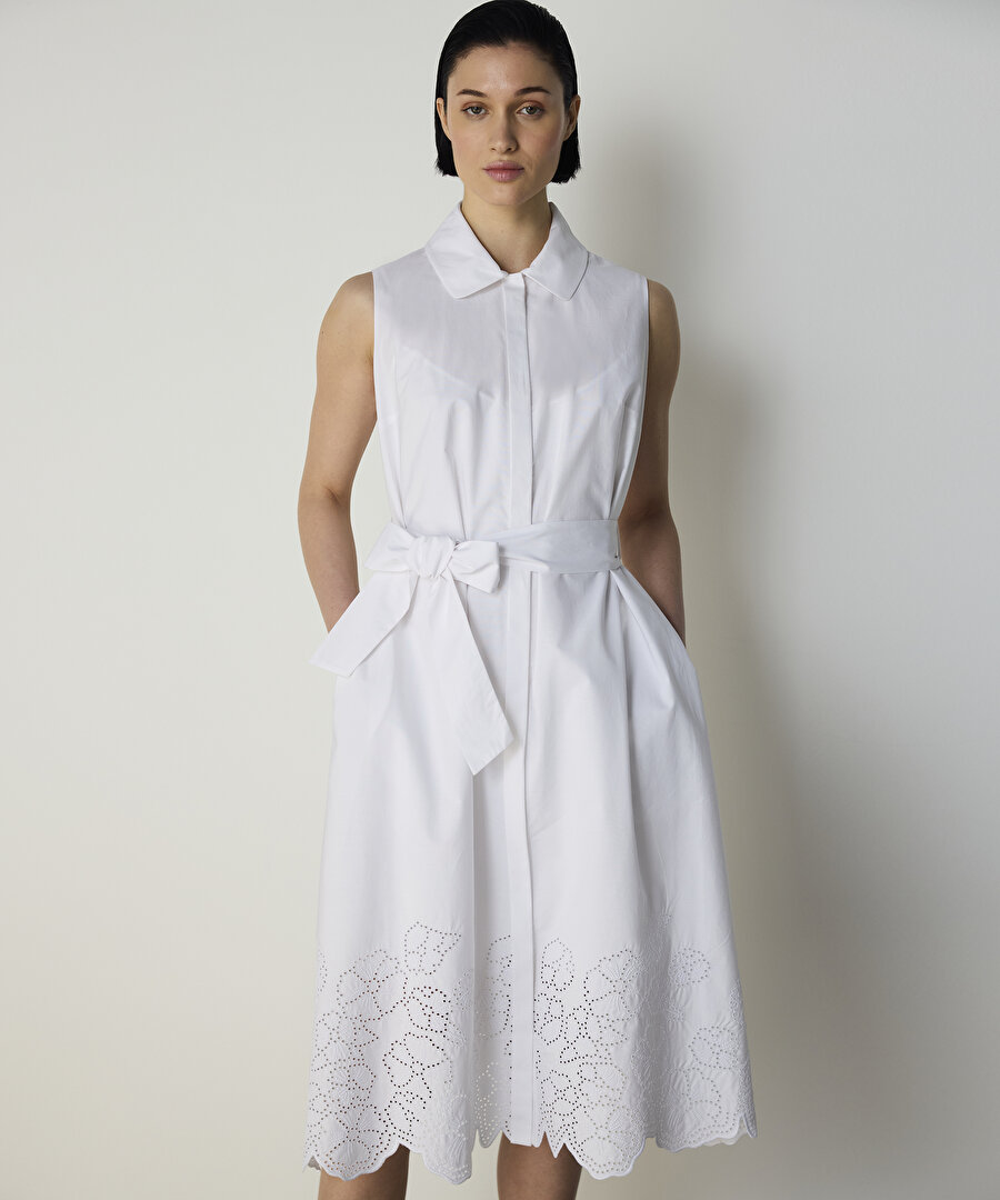 FLORAL NAKIŞLI GÖMLEK ELBİSE