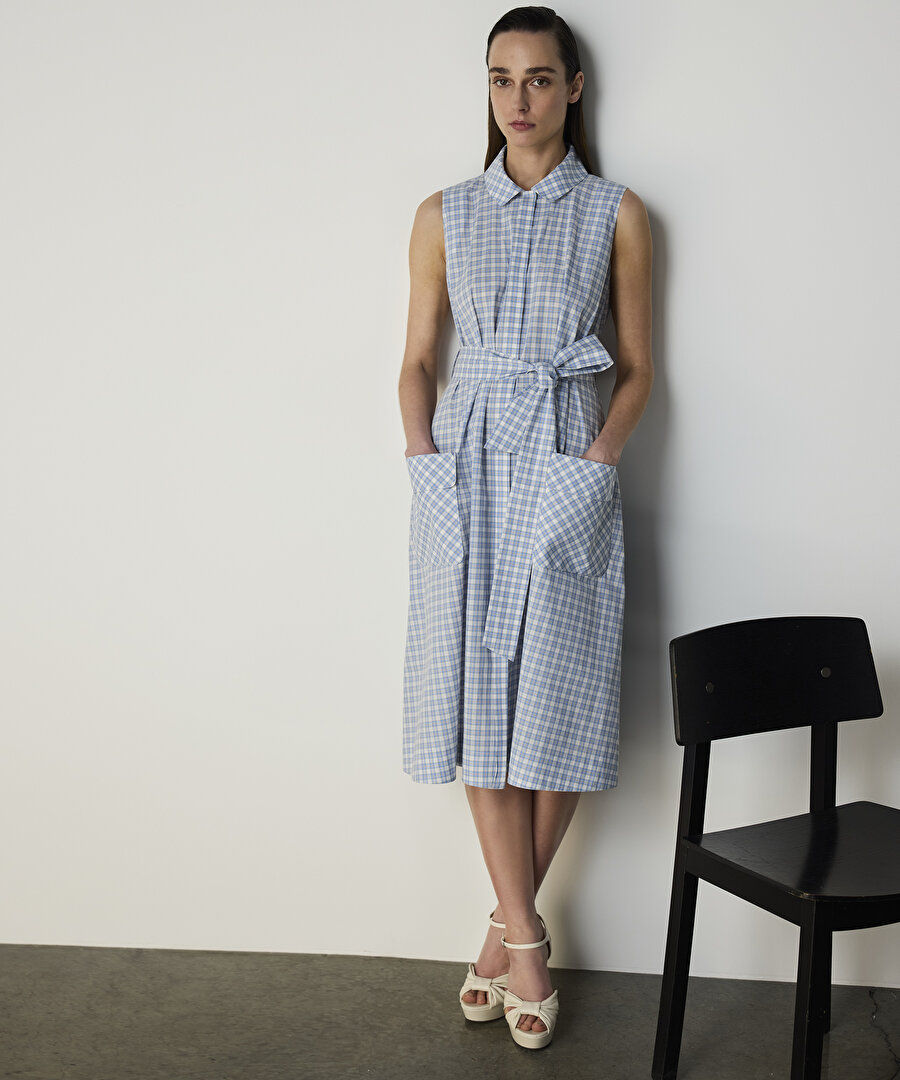 EKOSE DESEN GÖMLEK ELBİSE