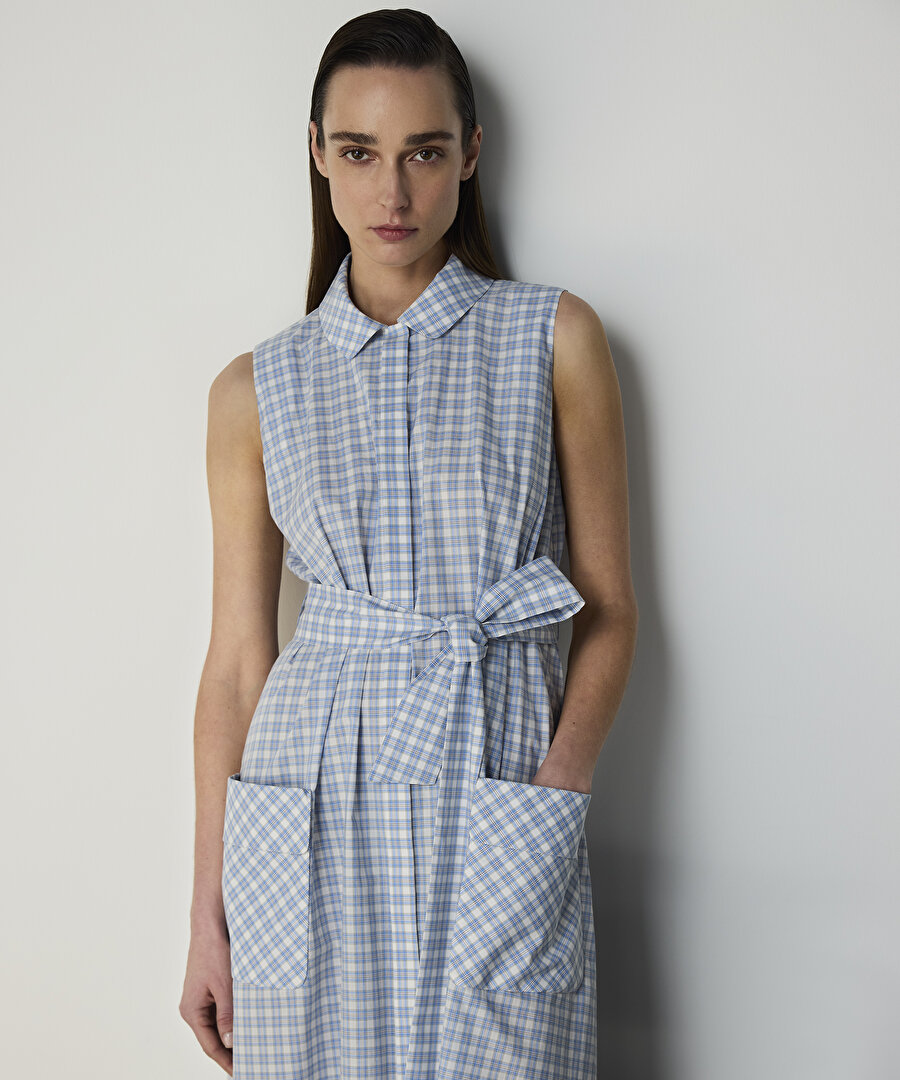 EKOSE DESEN GÖMLEK ELBİSE