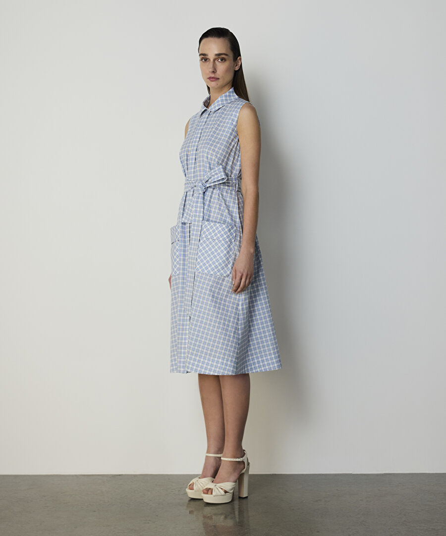 EKOSE DESEN GÖMLEK ELBİSE