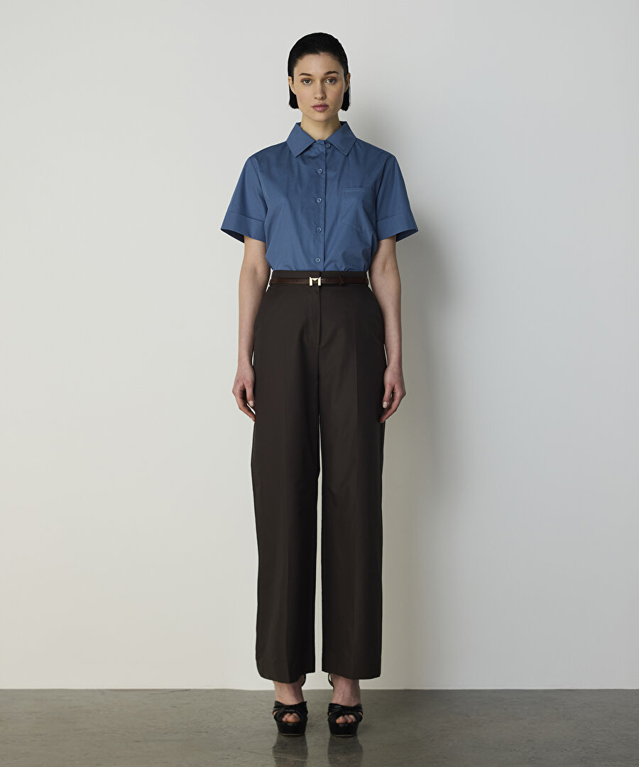 ÜTÜ İZLİ WIDE LEG PANTOLON