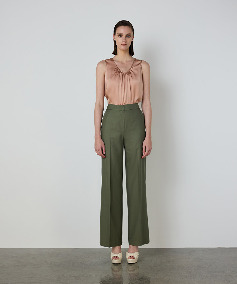 WIDE LEG YÜN PANTOLON