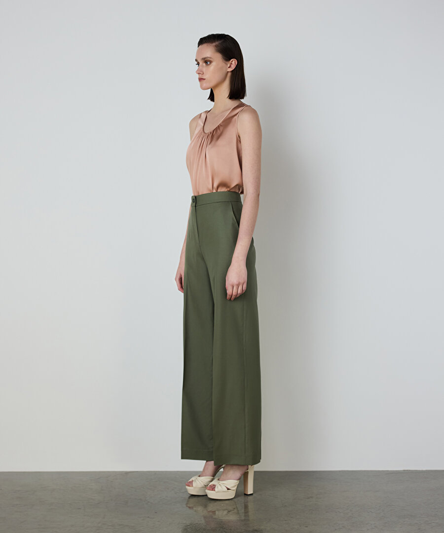 WIDE LEG YÜN PANTOLON