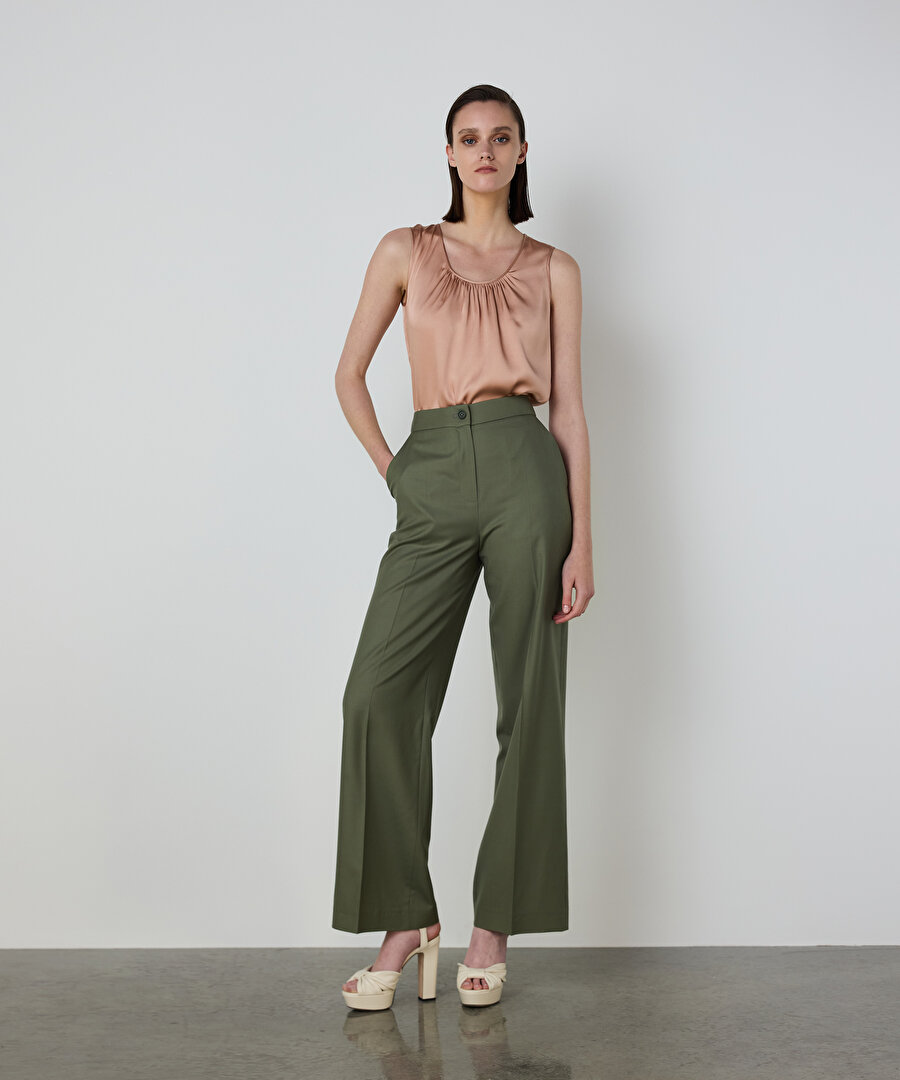 WIDE LEG YÜN PANTOLON