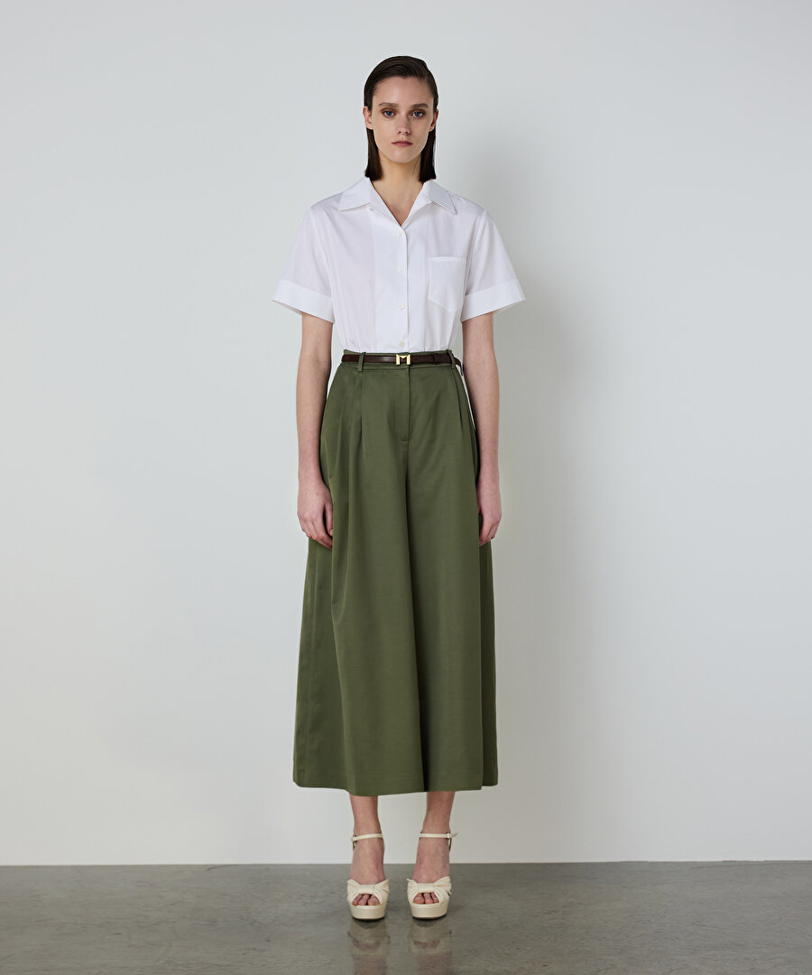 PİLELİ CULOTTE PANTOLON