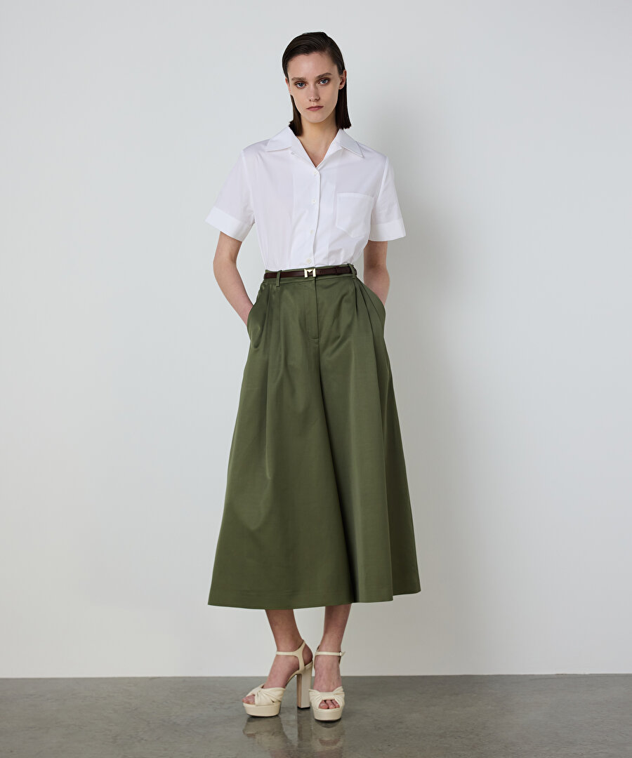 PİLELİ CULOTTE PANTOLON