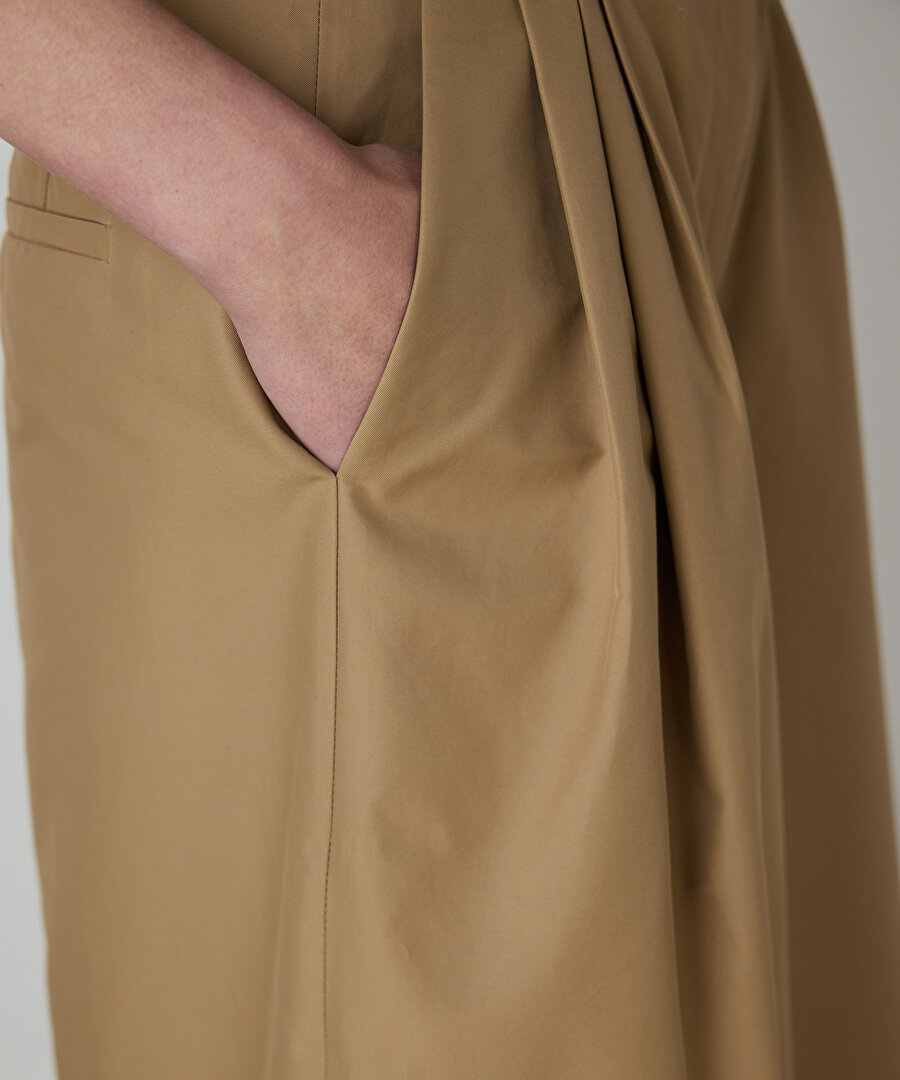 PİLELİ CULOTTE PANTOLON