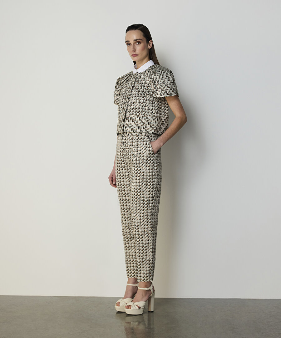 DESENLİ CIGARETTE FİT PANTOLON