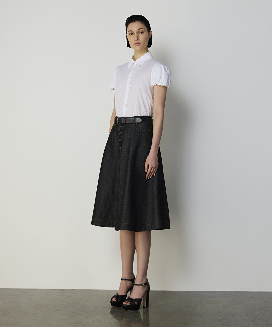 A KESİM DENİM ETEK