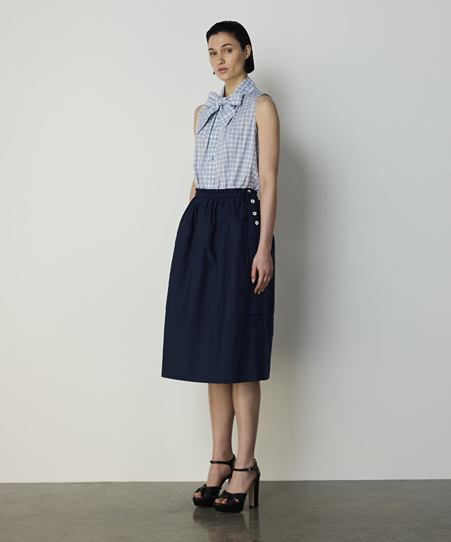 AYARLANABİLİR BEL NERVÜRLÜ ETEK