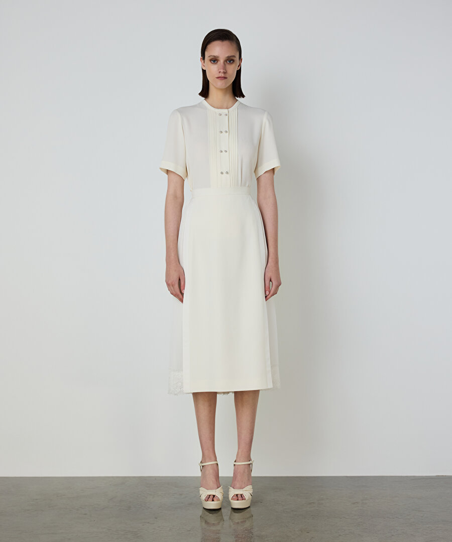 DANTEL MIX PİLELİ ETEK