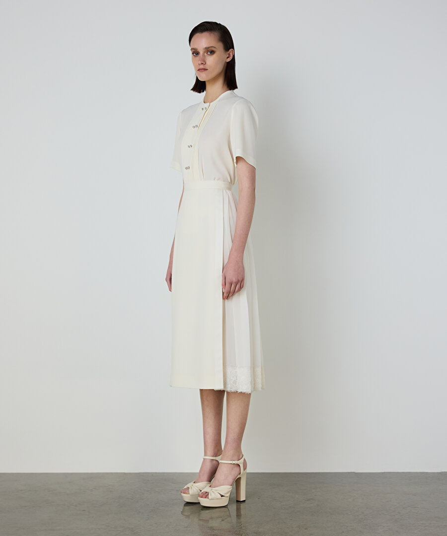 DANTEL MIX PİLELİ ETEK