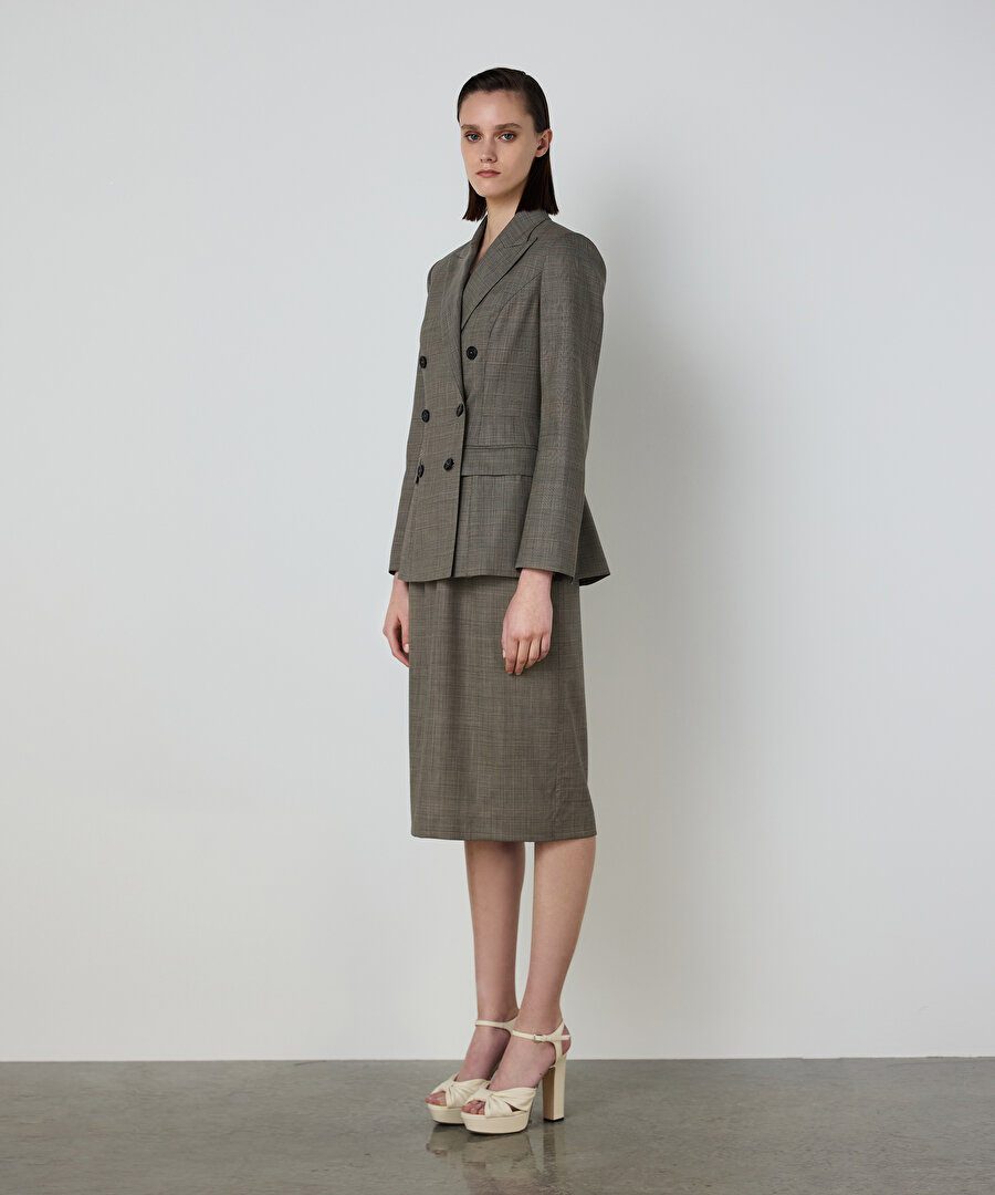 EKOSE DESEN VATKALI CEKET