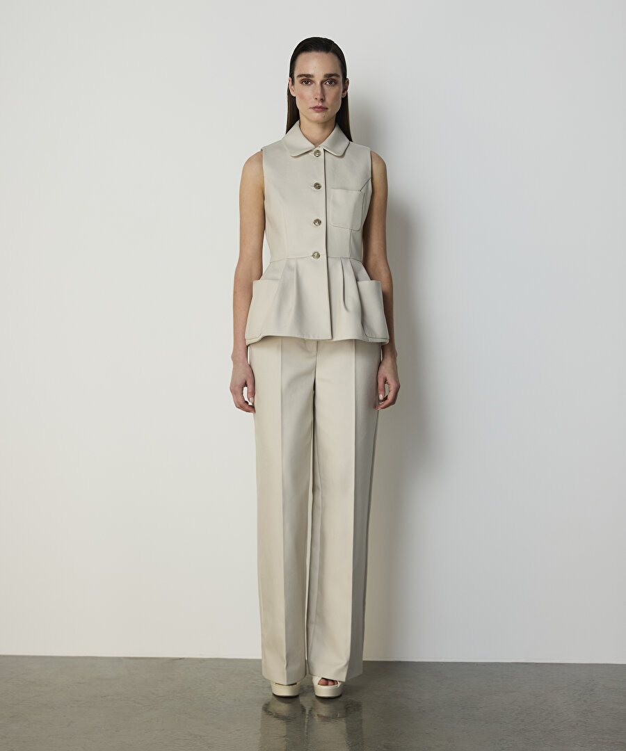PİLELİ PEPLUM YELEK