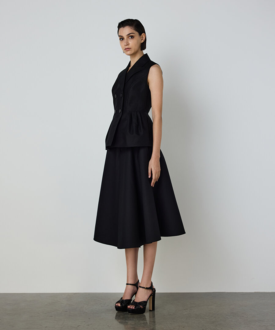 PİLELİ PEPLUM YELEK