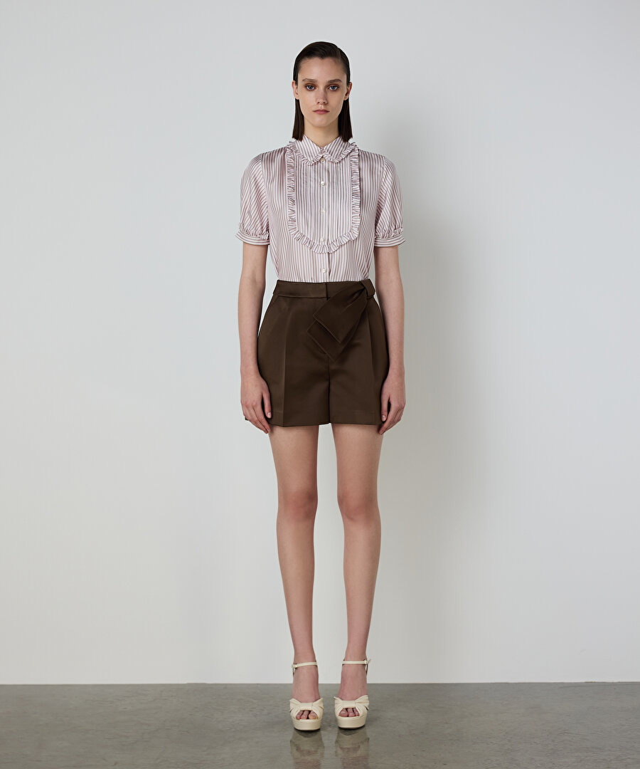 FİYONKLU SATEN DÜŞES ŞORT