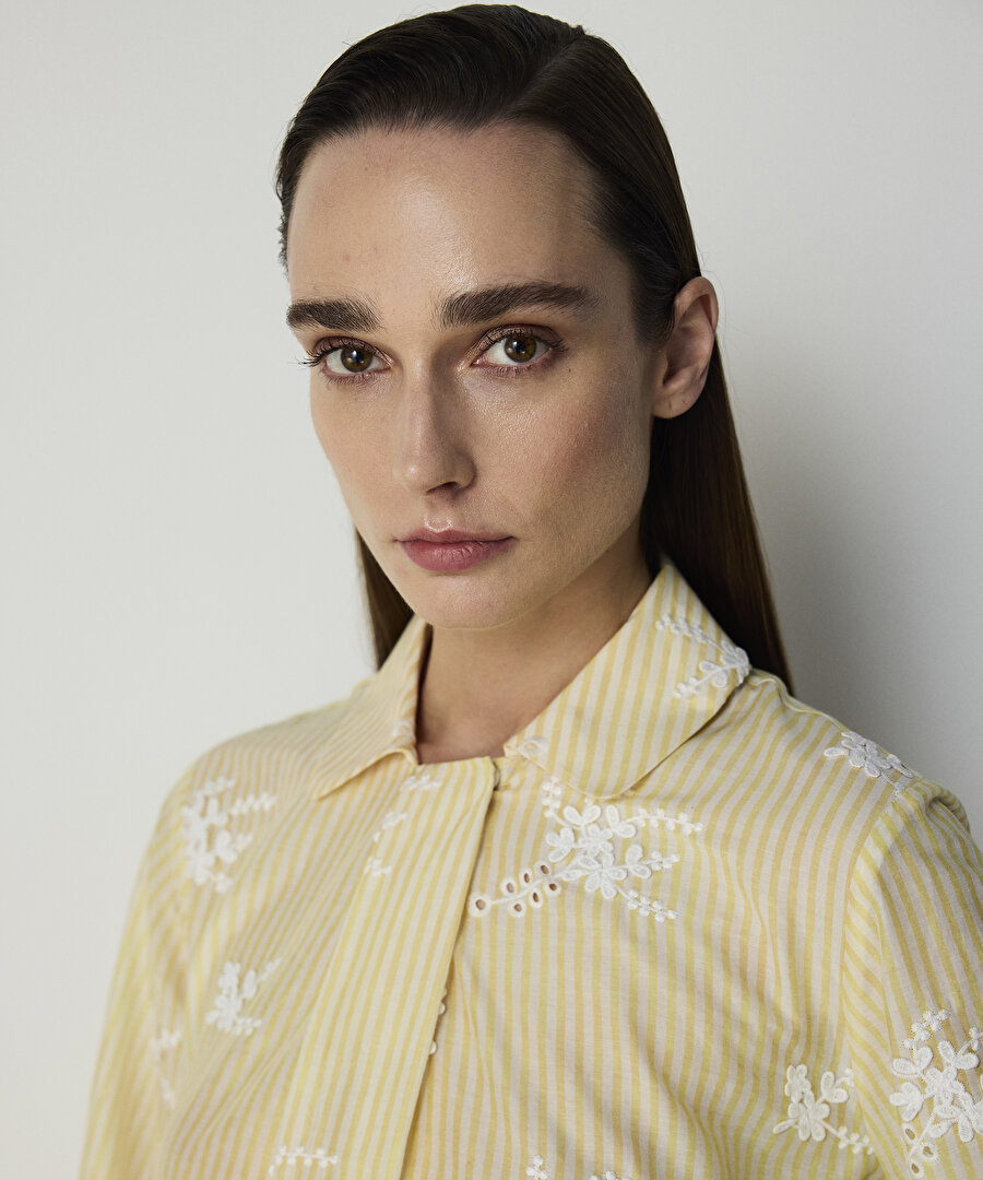 NAKIŞLI ÇİZGİ DESEN TUNİK