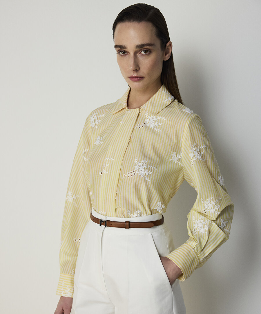 NAKIŞLI ÇİZGİ DESEN TUNİK