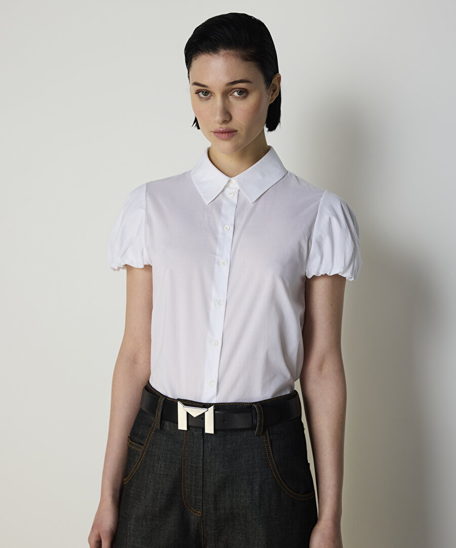 BALON KOL POPLİN GÖMLEK